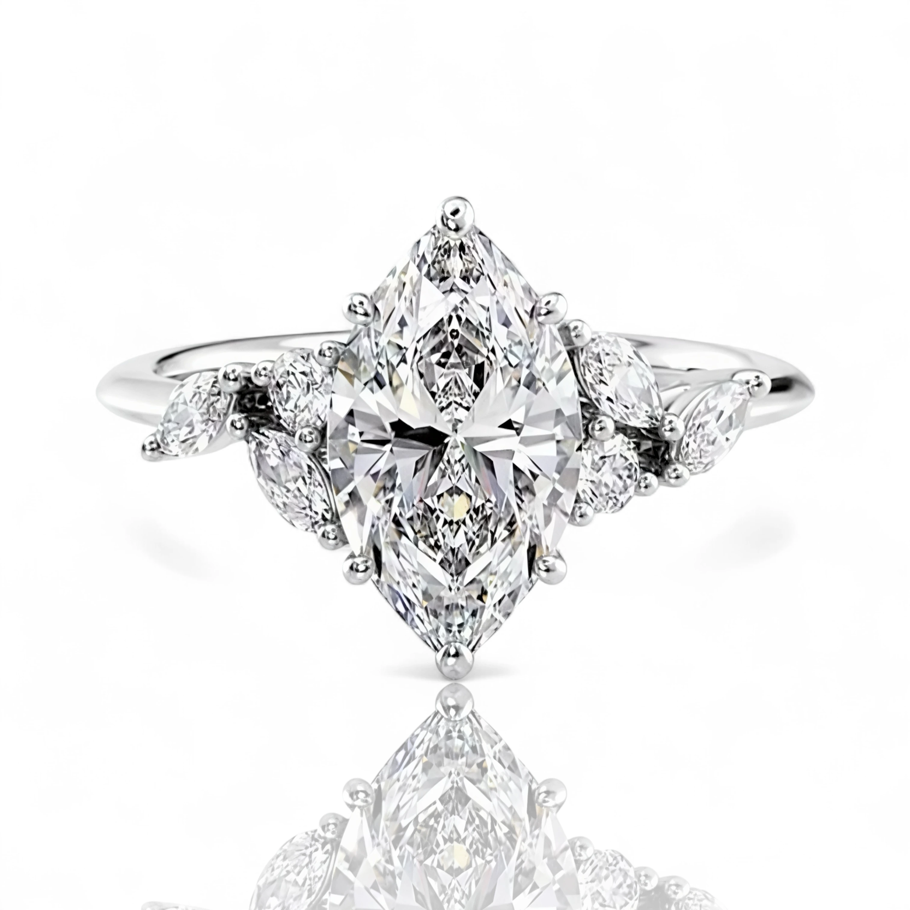 Marquise cut diamond Mystic Ring